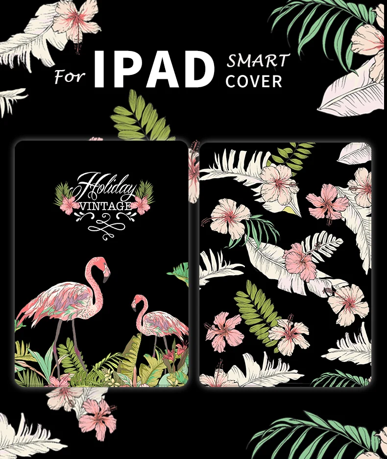 Розовый фламинго откидная крышка чехол для iPad Pro 9,7 air 10,5 11 12,9 10,2 Мини-Платье на возраст 2, 3, 4, 5, планшет чехол для нового iPad 9,7