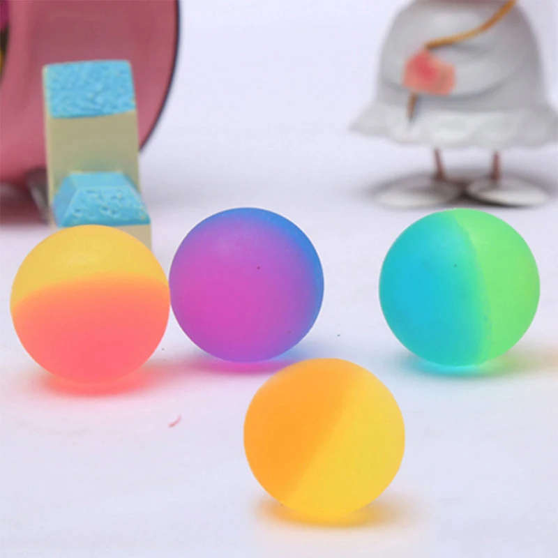 

Bouncing Ball Two-color Scrub Ball Children Outdoor Toys Elastic Ball Support Wholesale Color Random