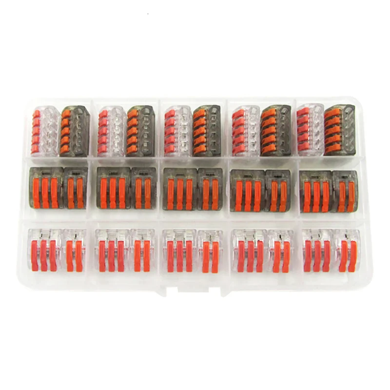 30boxBC PCT-222 412 413 415 30 шт./кор. Универсальный Компактный проводов разъем клеммные колодки наконечники для провода соединитель AWG 28-12 - Цвет: 30boxBC