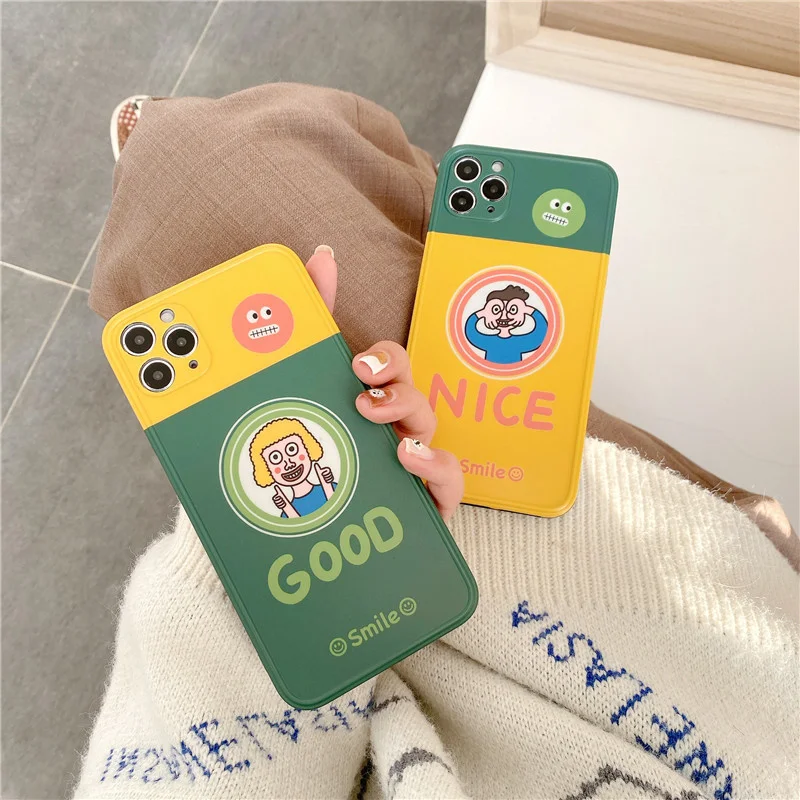 

Creative funny couple text XR for iphone 13 pro case 11 for iphone12 / xsmax soft 8plus