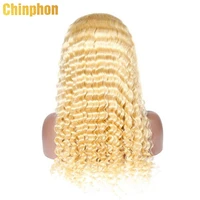 honey blonde deep wave human hair wigs brazilian hd transparent lace front wigs remy hair 13x4 lace frontal wig 150 lace wigs