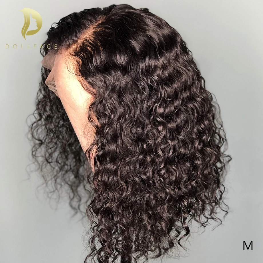 Короткий парик Боб вьющиеся кружевные передние парики из человеческих волос для