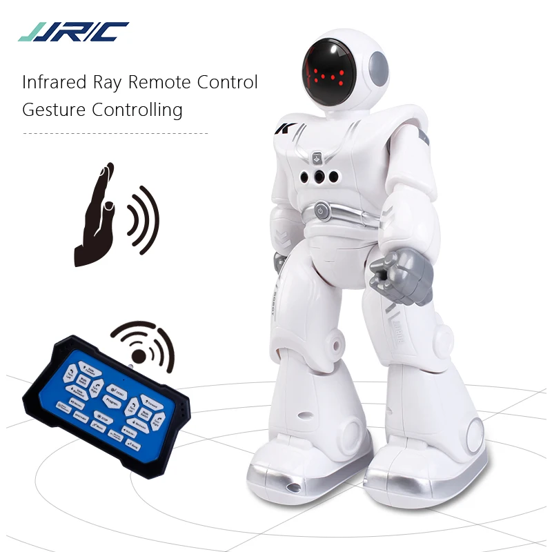 JJRC R18 Intelligent RC Robot 2.4G Gesture Sensor Smart Programming Automatic Presentation Toys Dance Music Songs Lighting | Игрушки и