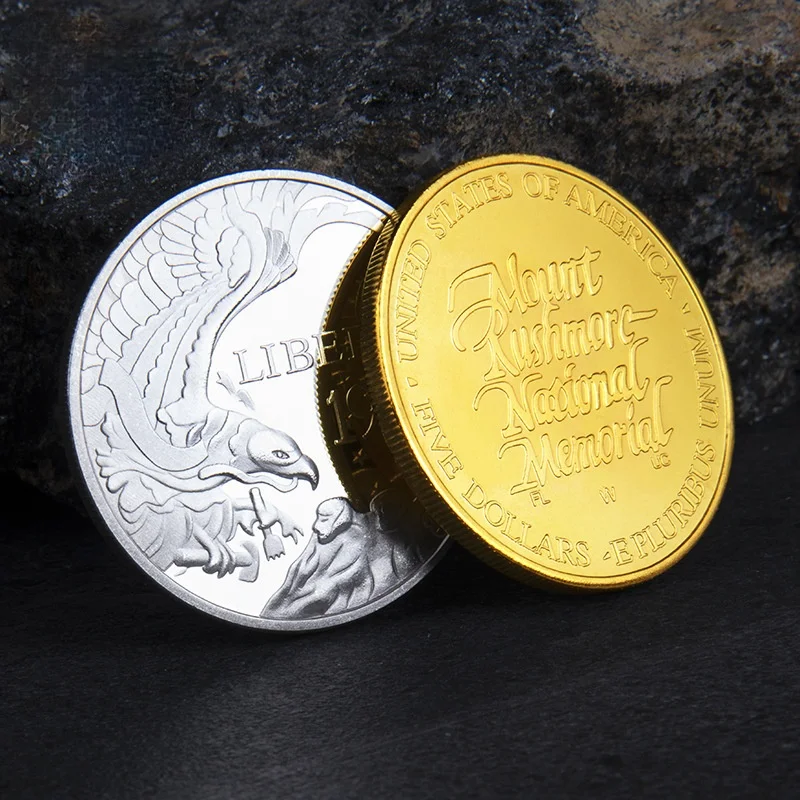 

United States Liberty Coin Flying Eagle Pattern Souvenir Gold Plated Commemorative Coin E Pluribus Unum Collectiobles Coin