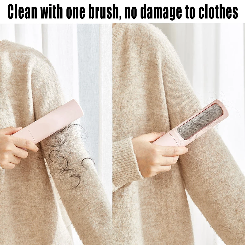 

Fur Hair Remover Brush for Hair Fuzz Dust from Clothes Furniture Bedding and Car Self-Cleaning Reusable One-Hand Handled BJStore