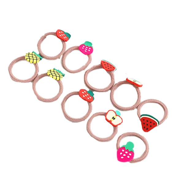 

Tie Hair Rubber Band Girl Headdress Hairpin Clip Cute Girl Child Hairpin Headdress Gift Set D