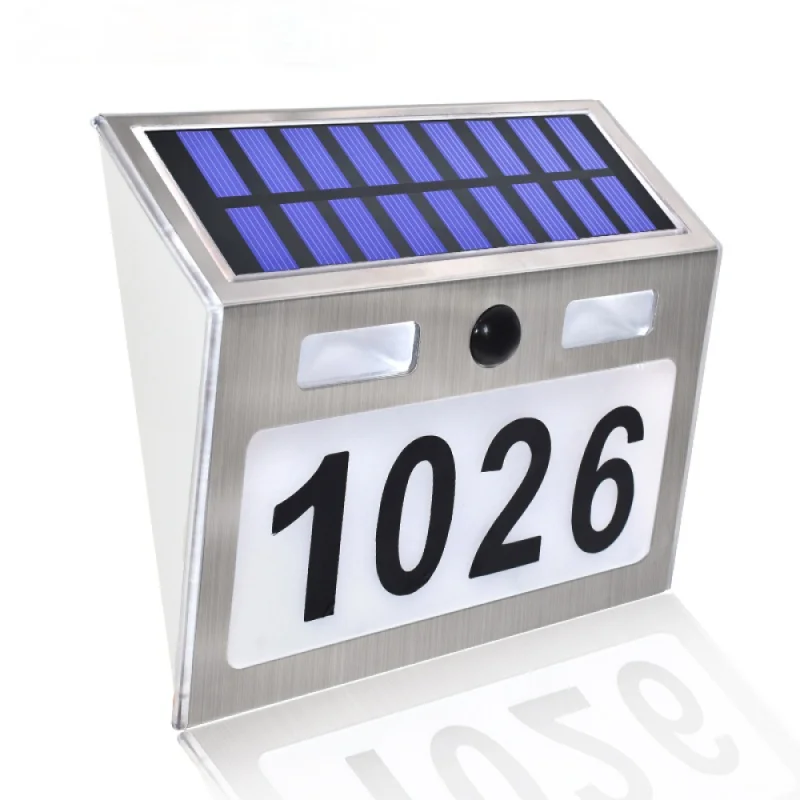 

Solar Indoor Lights One Set of Alphanumeric Three Sets of Door Signs Numbering LED Lamp Body Outdoor Intelligent Sensor Light