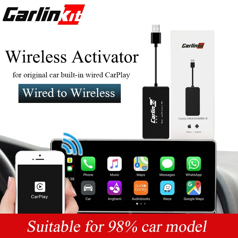 Carlinkit CarPlay беспроводной активатор USB ключ подходит автомобиль встроенный проводной CarPlay проводной беспроводной
