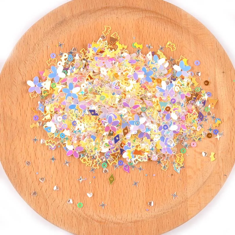 10 г(около 1000 шт) Смешанные Блестки для рукоделий блестки DIY Face Nail Art Decor Shell Spangle швейные принадлежности блестки наклейки C2677