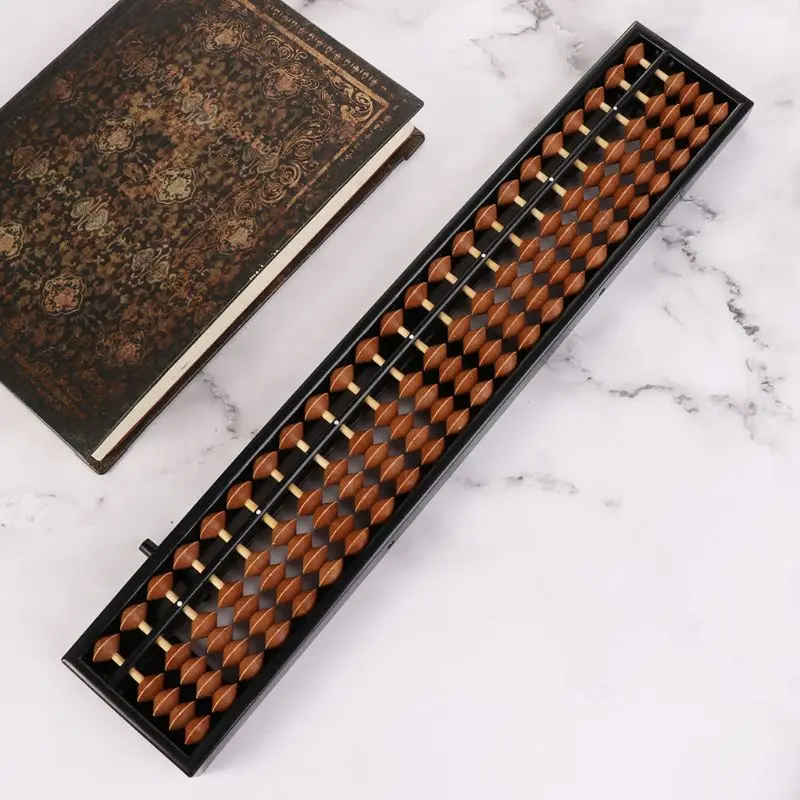 

Portable Chinese 23 Digits Column Abacus Arithmetic Soroban Calculating Counting Math Learning Tool for Children teacher