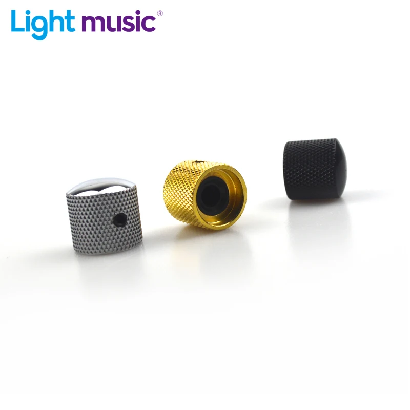 

8pcs Metal Electric Bass Guitar Volume Tone Control Knobs Dome Knobs+Wrench Guitar Parts & Accessories