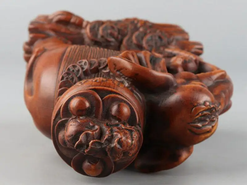 Китайская изысканная ручная резьба в виде слона статуя из бокса h195 | Дом и сад