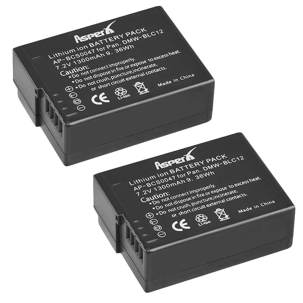2 шт. DMW BLC12 BLC12E батареи + LED USB двойное зарядное устройство для Panasonic Lumix FZ1000 FZ200 FZ300 G5