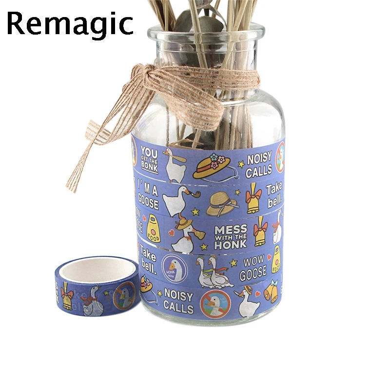 

20pcs Funny Goose Cartoon Decoration Tape Paper Washi Masking Tape Creative Scrapbooking Stationary School Supplies Stationery