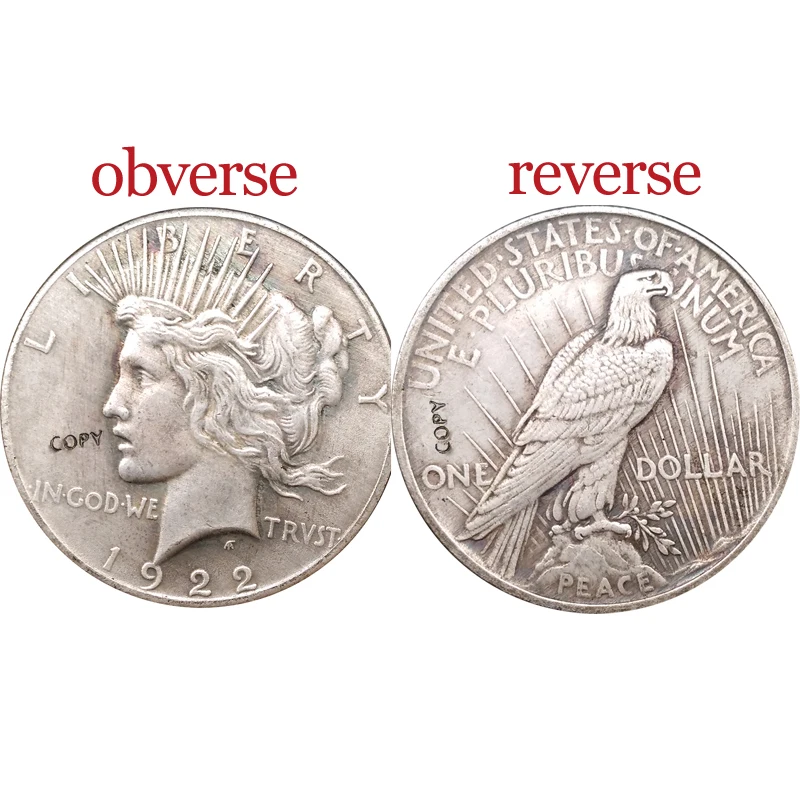 1922 монеты США копия доллара мира коллекционные монеты|Безвалютные монеты| |
