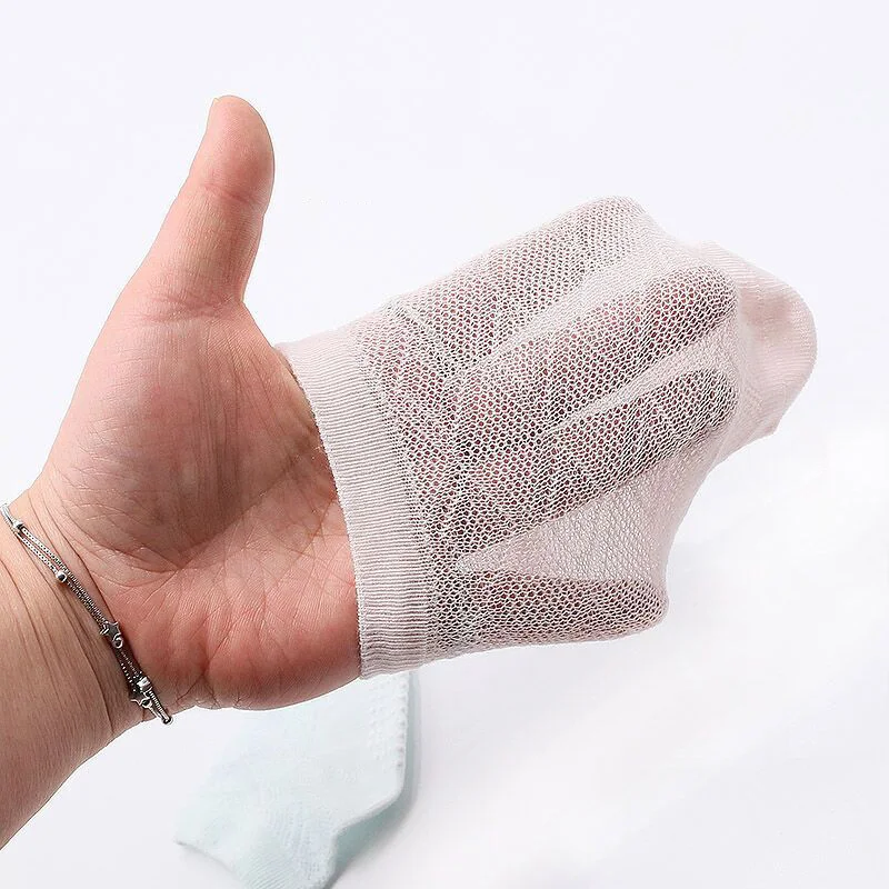 Calcetines transpirables antideslizantes para beb&eacute; y ni&ntilde;a, medias de algod&oacute;n para el hogar, 3 par/lote-5