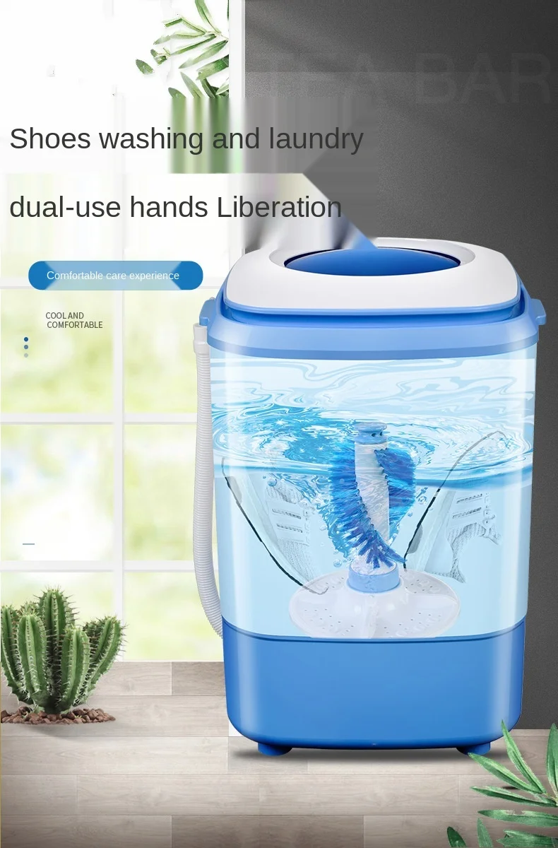 

Socks Washing Underwear Artifact with Spin-Dry Shoes Cleaning Machine Non-Automatic Mini Washing Machine
