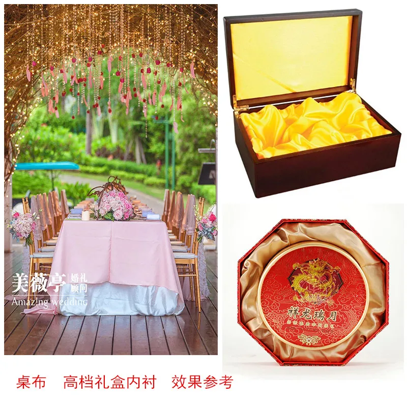 Мягкая атласная ткань однотонная мягкая подкладка для платья подарочная