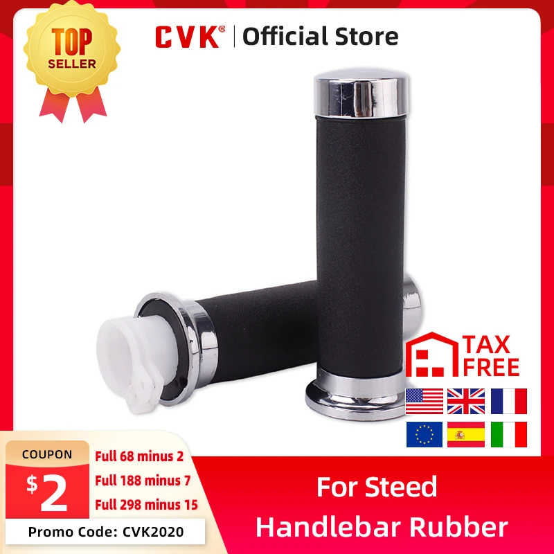 

CVK мотоцикл 7/8 "28 мм ручка рукоятка для руля резиновая гелевая муфта для HONDA Steed400 Steed600 VLX Steed 400 600