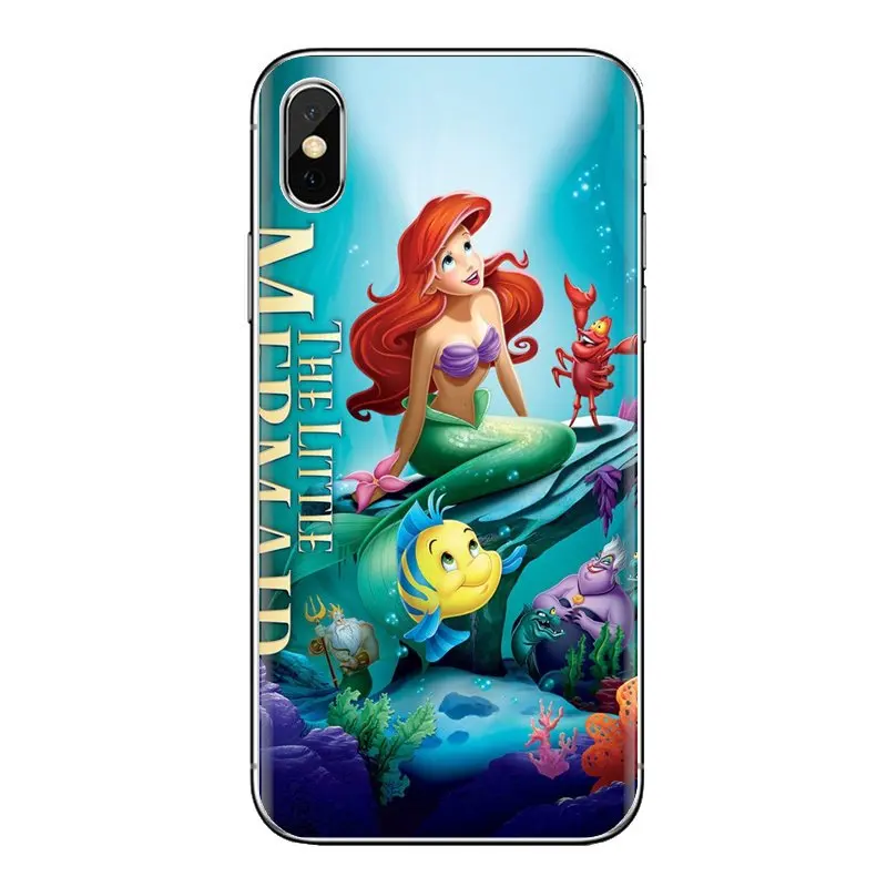Прозрачный ТПУ чехол маленькая Русалка Принцесса Сказка для Samsung Galaxy A3 A5 A7 A9 A8 Star A6