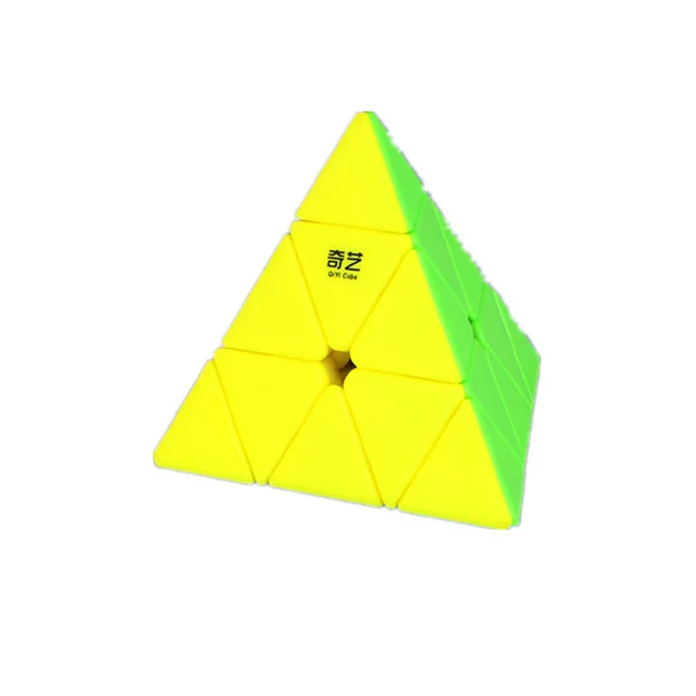 Picube-cubo m&aacute;gico Qiyi Qiming para ni&ntilde;os y adultos, Cubo de velocidad piramidal sin pegatina, rompecabezas de 3x3, juguetes para ni&ntilde;os y estudiantes-2