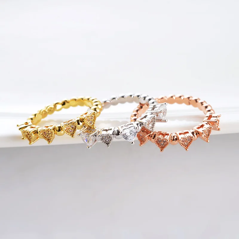 Дубай ювелирные наборы модные роскошные 3 цвета блестящие AAA кубического