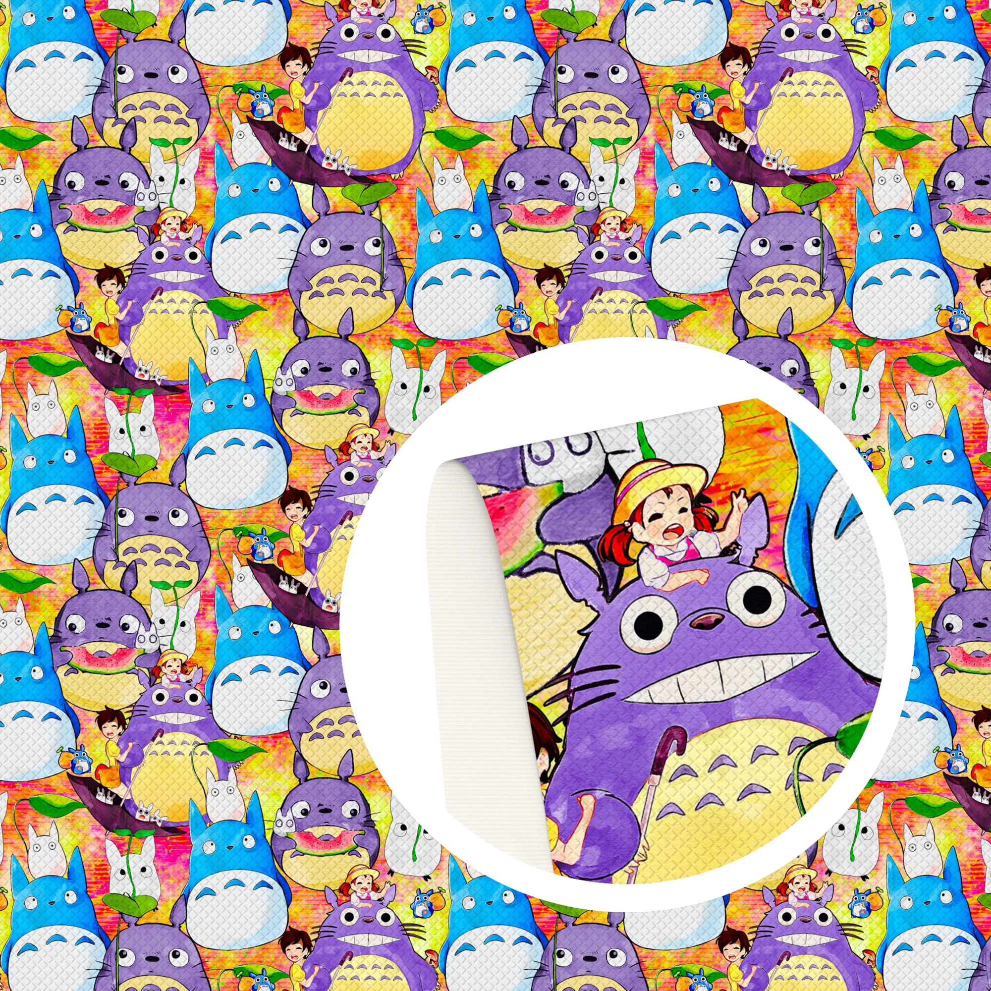 Простыня из искусственной кожи с принтом мультяшного кота 20*33 см для бантов сумок