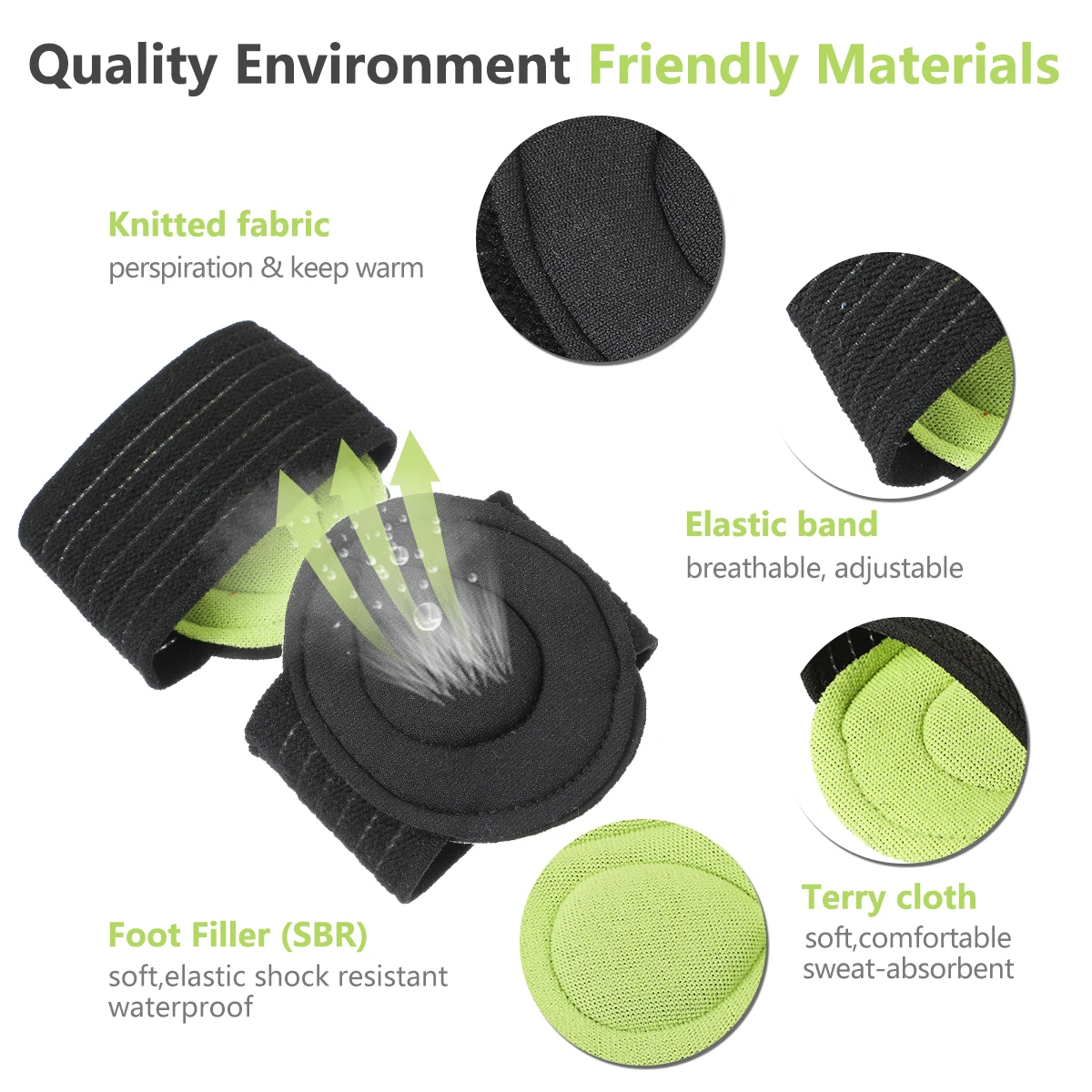 Manooby подошвенного фасцита ножной подушки для падших Achy Ноги проблемы мужчин и