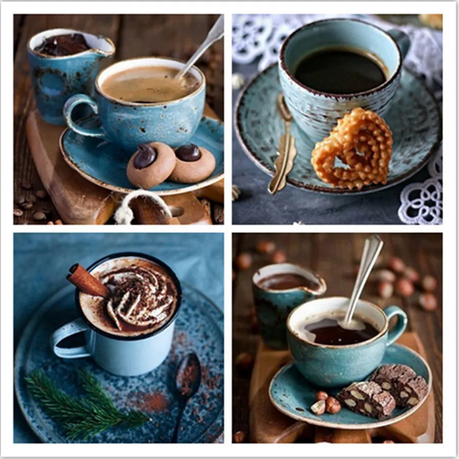 Набор для алмазной вышивки сделай сам картина 5D с мотивом кофе полное сверление