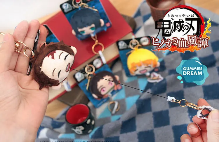 Игрушка-брелок из плюша рассекающий демонов Kimetsu No Yaiba Kamado Tanjirou Tomioka Giyuu Agatsuma Zenitsu