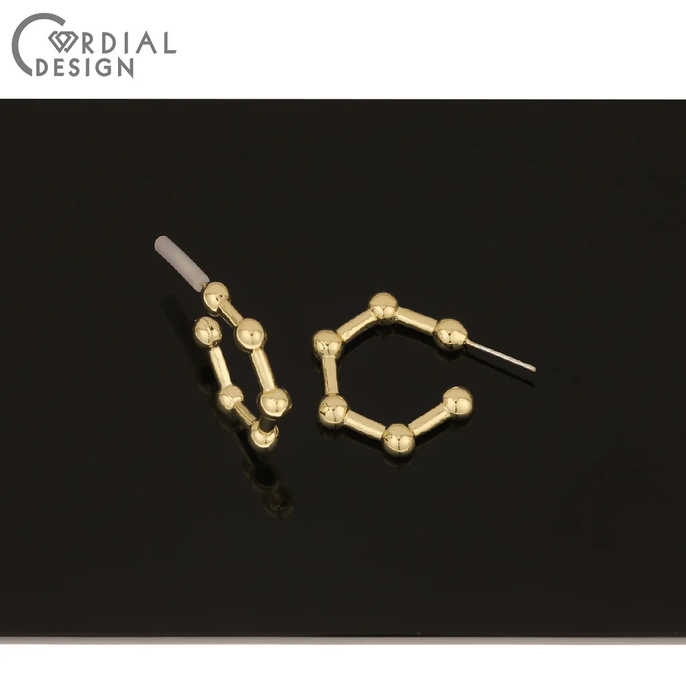 

Cordial Design 50Pcs 22*24MM Jewelry Findings & Components/DIY Making/Earrings Stud/C Shape/Hand Made/Earring Accessories