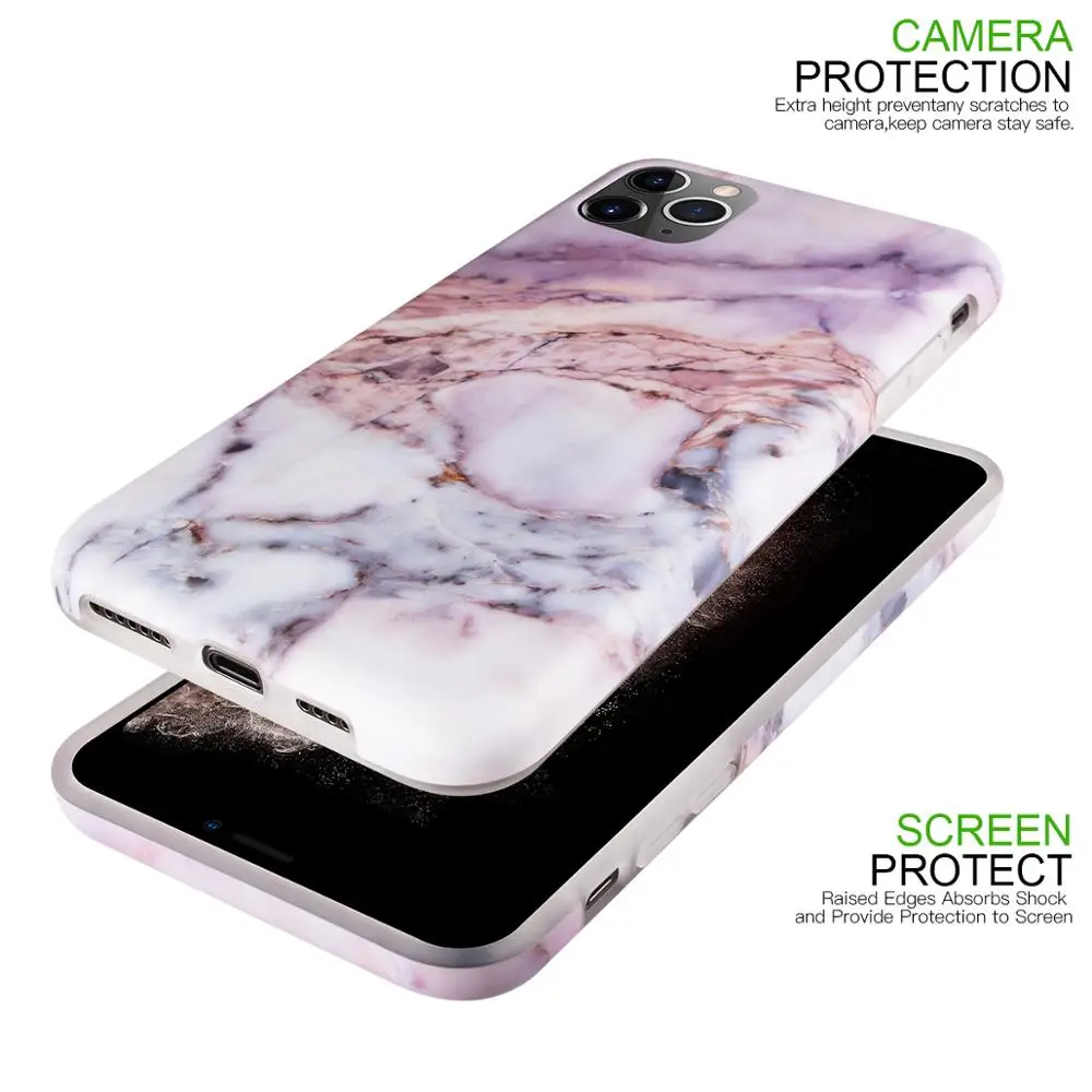 Netarlier роскошный фиолетовый мраморный чехол для телефона iPhone11 Pro Max 7Plus 8 XR Xsmax ix XS