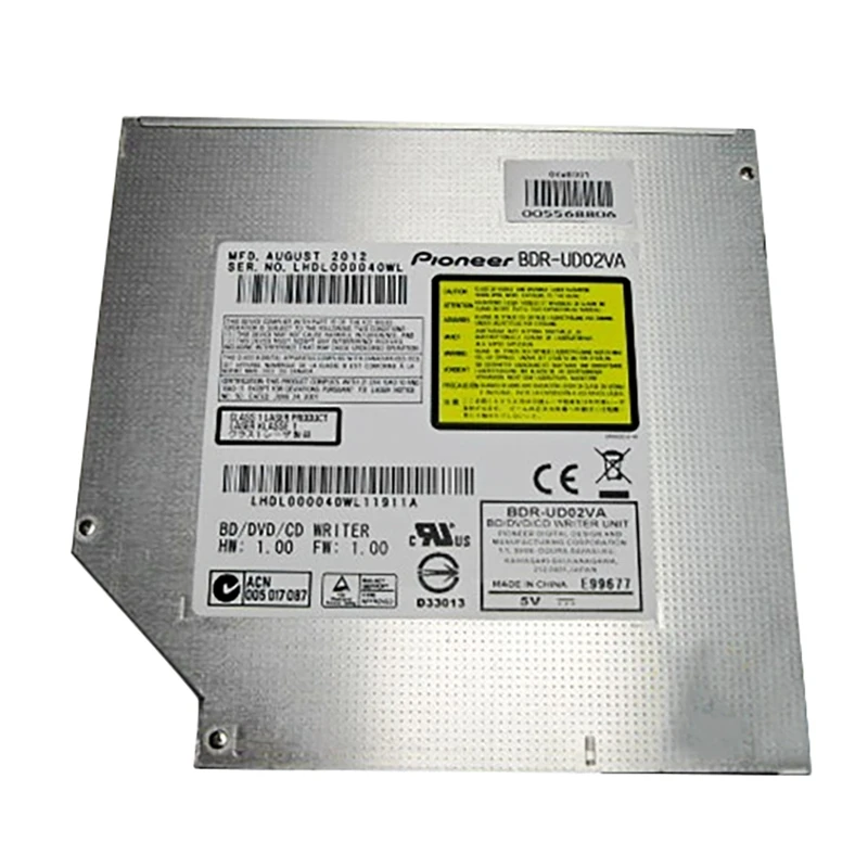 

DVD Burning Optical Drive for Pioneer BDR-UD02 BDR-UD03 BDR-UD04 9.5MM Ultra-Thin SATA Blu-Ray Burning DVD Optical Drive