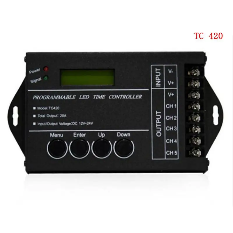 GloryStar TC420/TC421 WiFi программируемый светодиодный диммер RGB аквариумный таймер