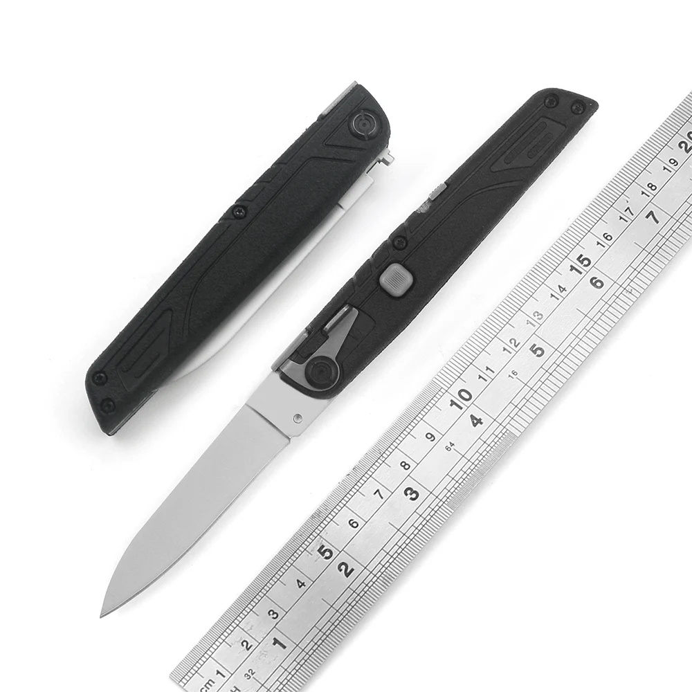 

Portable OTF Outdoor Survival Folding Knife G10 Non-Slip Handle 440 Blade Kitchen Dinner Cutter Holiday Gifts