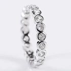 CAOSHI круглые маленькие циркония Соедините Мода Стиль кольцо для женщин рождественские подарки для подруги простой дизайн аксессуары для пальцев