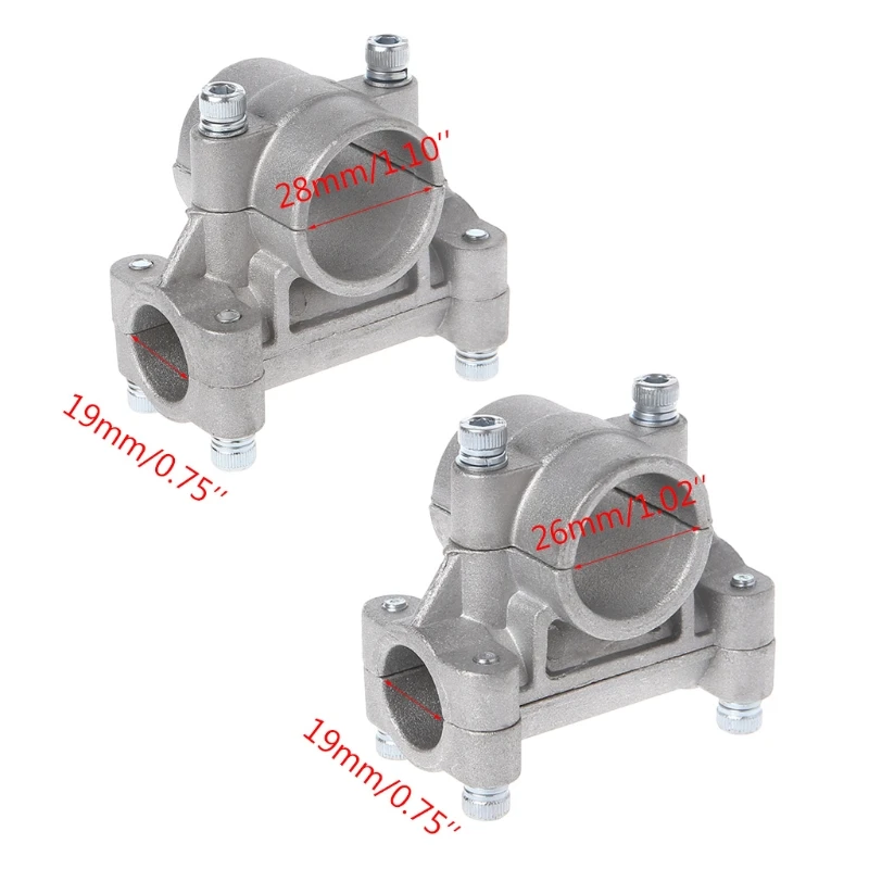 

1Pc 26mm Handle Bracket Clamp For Grass Trimmer Brush Cutter Lawn Mower Part 35ED