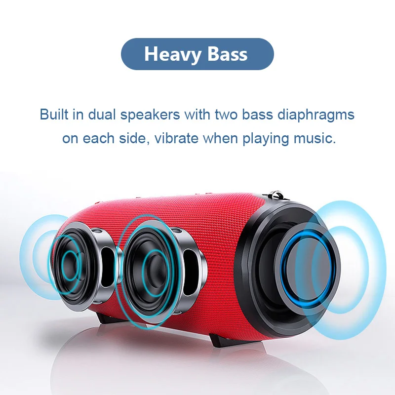 Портативная Bluetooth-Колонка TG125 водонепроницаемый беспроводной динамик мощностью