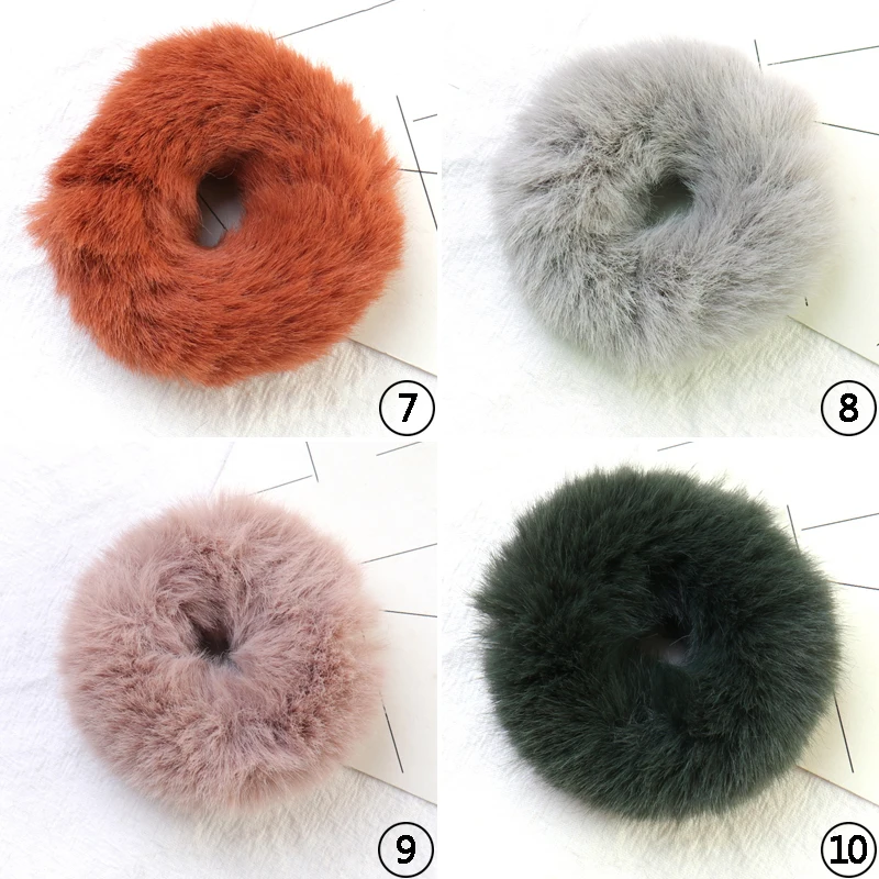 Резинка для волос плюшевая Женская мягкая эластичная лента занятий спортом