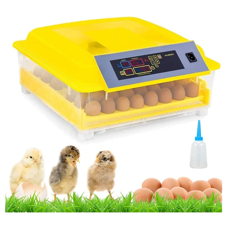 

Egg Incubators Digital Poultry Hatcher Machine with Automatic Egg Turning, Temperature Humidity Control For Chicken Duck Birds