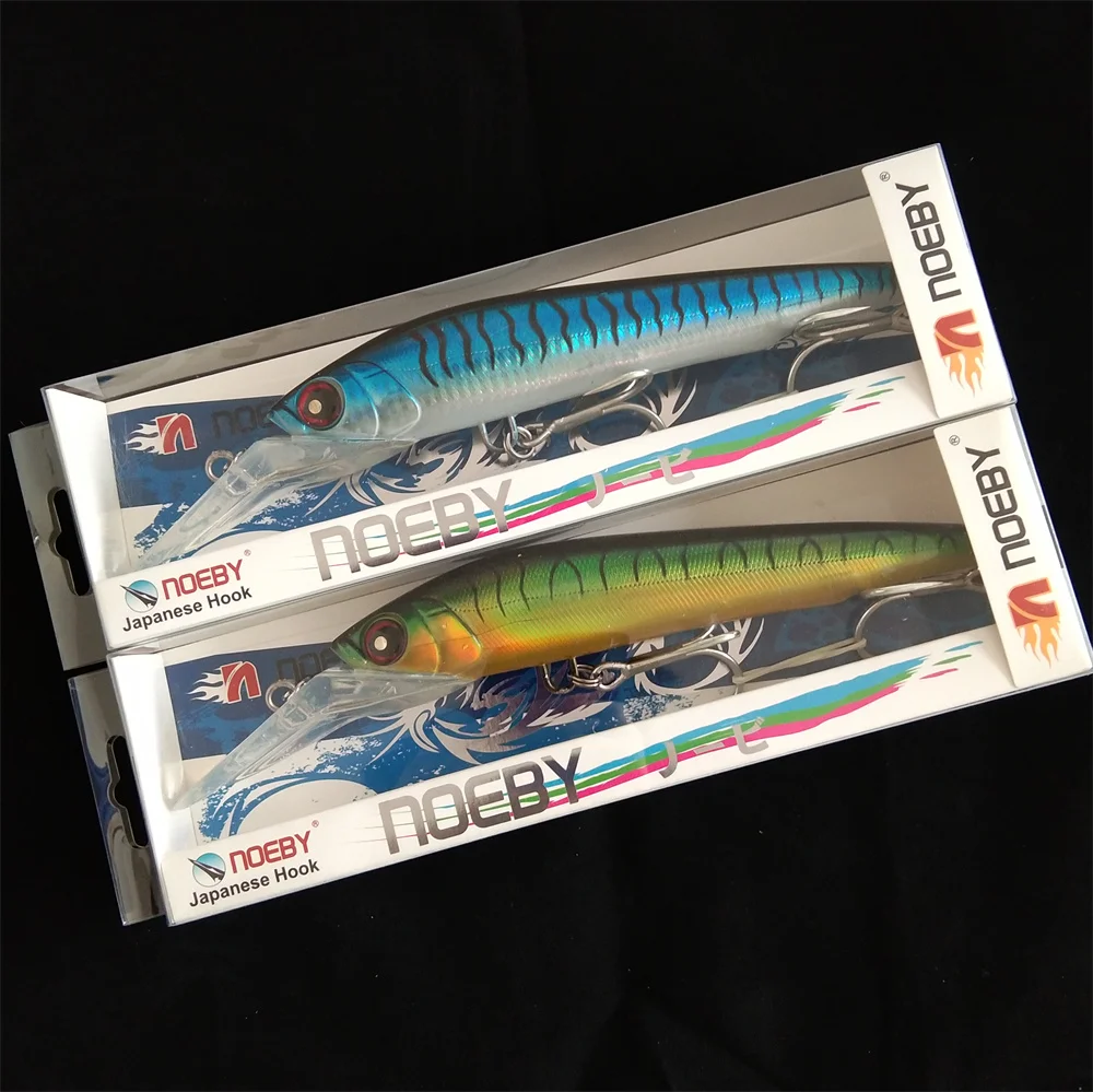 

NOEBY 2pcs 180mm/98g Fishing Lures Minnow Lure Hard Bait Sinking 7-9m Sea Fishing Wobblers Tackle Carp Pesca