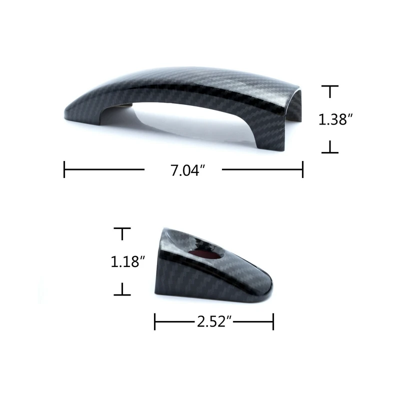 Car Carbon Fiber External Door Handle Cover Trim for Ford Focus Escape 2012-2018 Accessories | Автомобили и мотоциклы