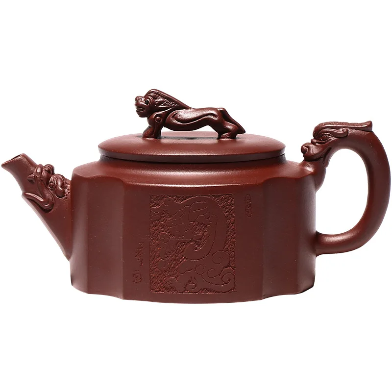 

Zisha teapot Yixing raw mine Zini Longzhen Sifang handmade tea set tea pot gift mixed appropriations