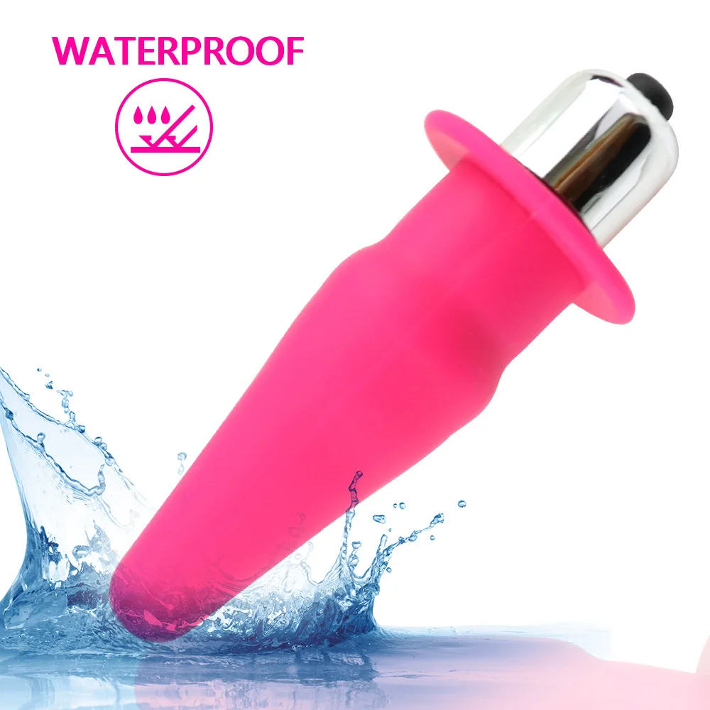 Вибрирующая Анальная секс игрушка/пробка для женщин/мужчин силиконовая пробка