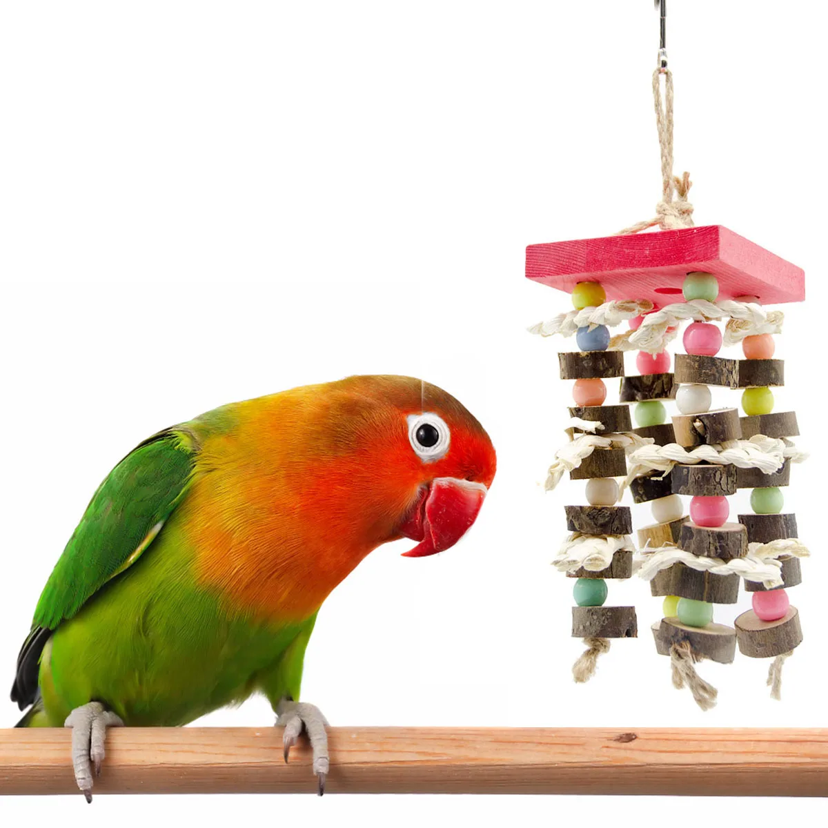 

Детский деревянный кубик для попугаев и птиц