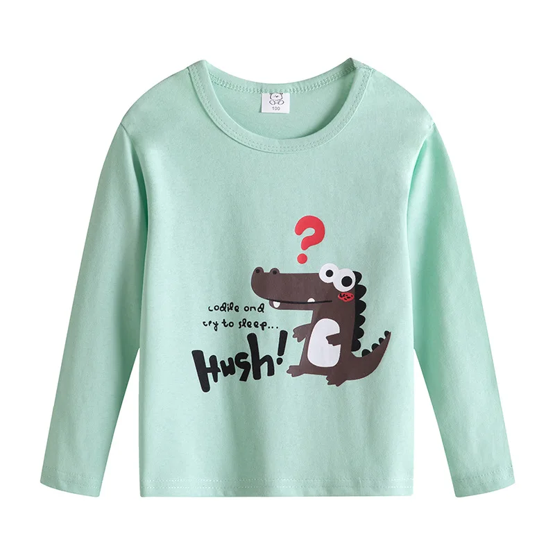 

2021 Kids T-Shirts Girls Boys Shirts Boy Tee Baby Long Sleeve Tshirt Cartoon Tops Enfant T Shirt Children Clothes Girls Clothes