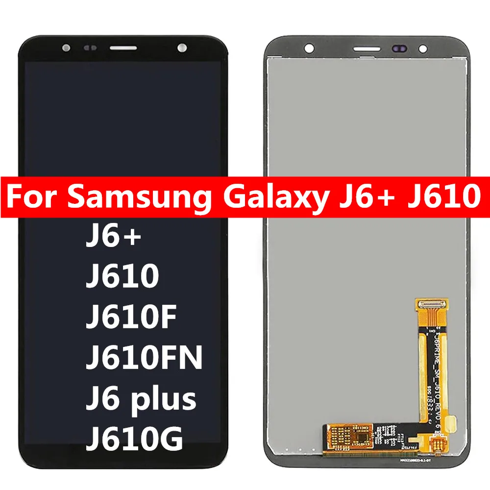 Оригинальный Новый ЖК-экран для Samsung Galaxy J6 + J610 J610F J610FN экран дисплея Plus | Мобильные