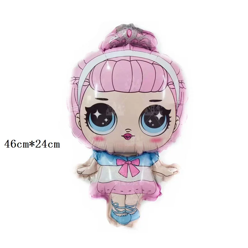 Mini crown doll День рождения кукла-сюрприз воздушный шар рождественские украшения игра награда с изображением мультипликационных персонажей для детей милые плюшевые игрушки куклы Алюминий воздушный шар - Цвет: Mini crown doll