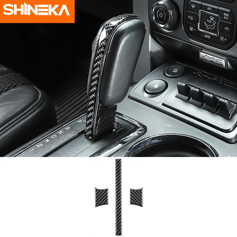 Ручка переключения передач SHINEKA для Ford F150 2009 2014 рычаг из углеродного