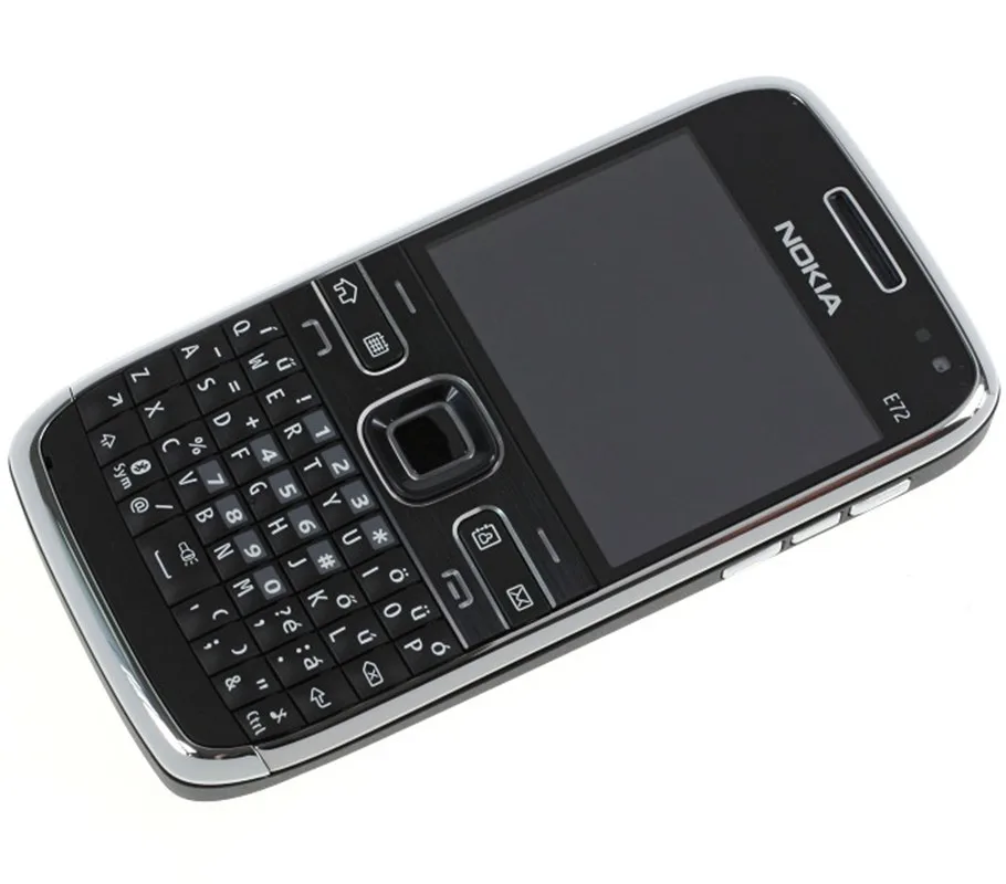 used nokia e72 cell phone 3g wifi 5mp english russian arabic no hebrew unlocked mobile phone free global shipping